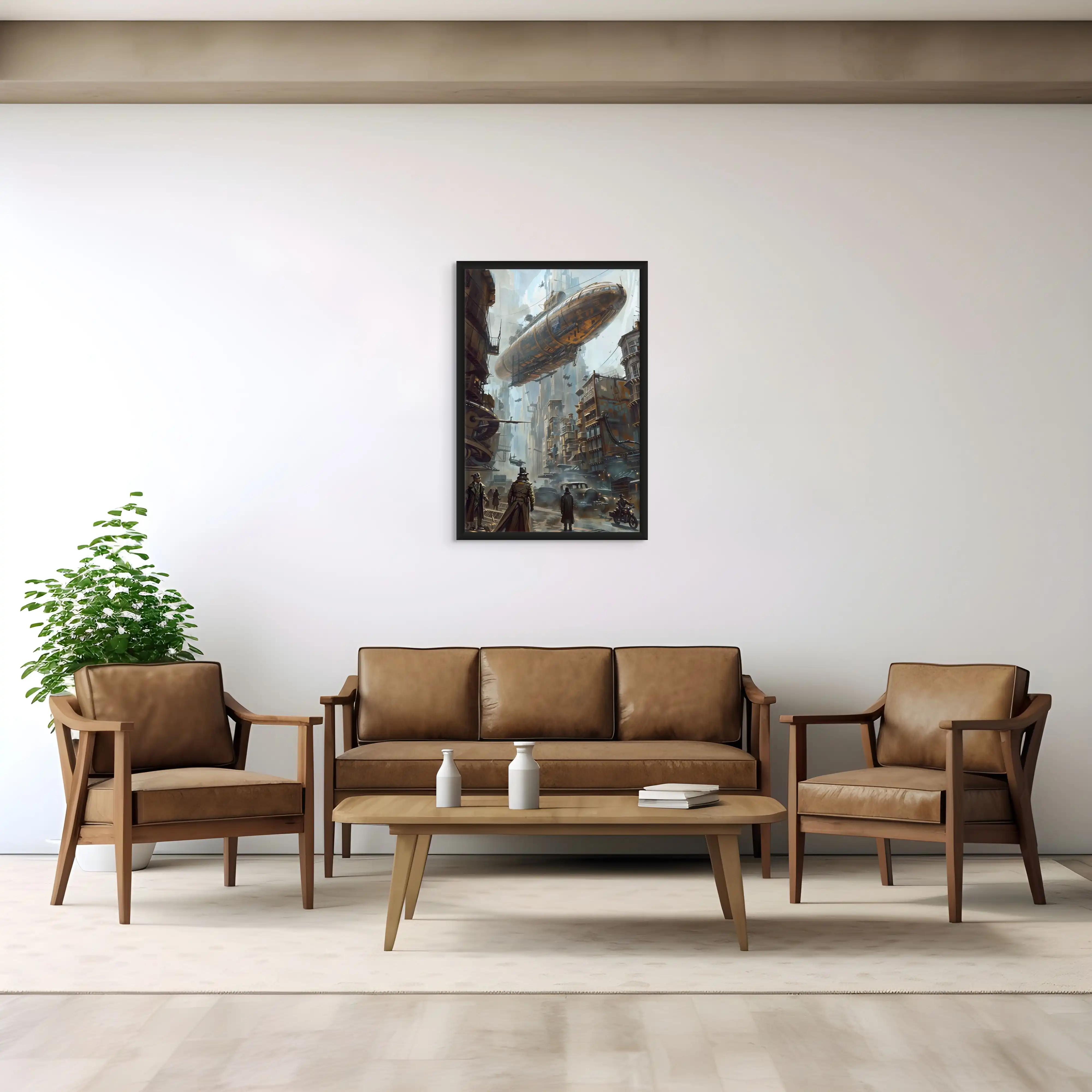Affiche Dirigeable Steampunk — une Déco Unique et Originale