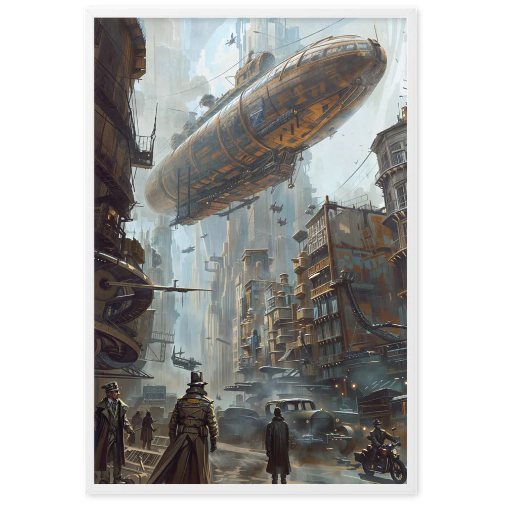Affiche Dirigeable Steampunk — une Déco Unique et Originale - Image 2