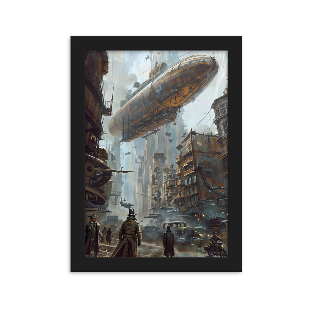 Affiche Dirigeable Steampunk — une Déco Unique et Originale - Image 3