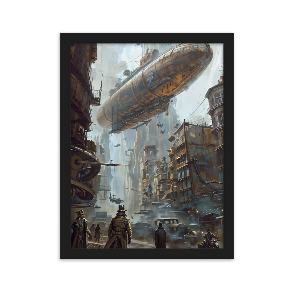 Affiche Dirigeable Steampunk — une Déco Unique et Originale - Image 4