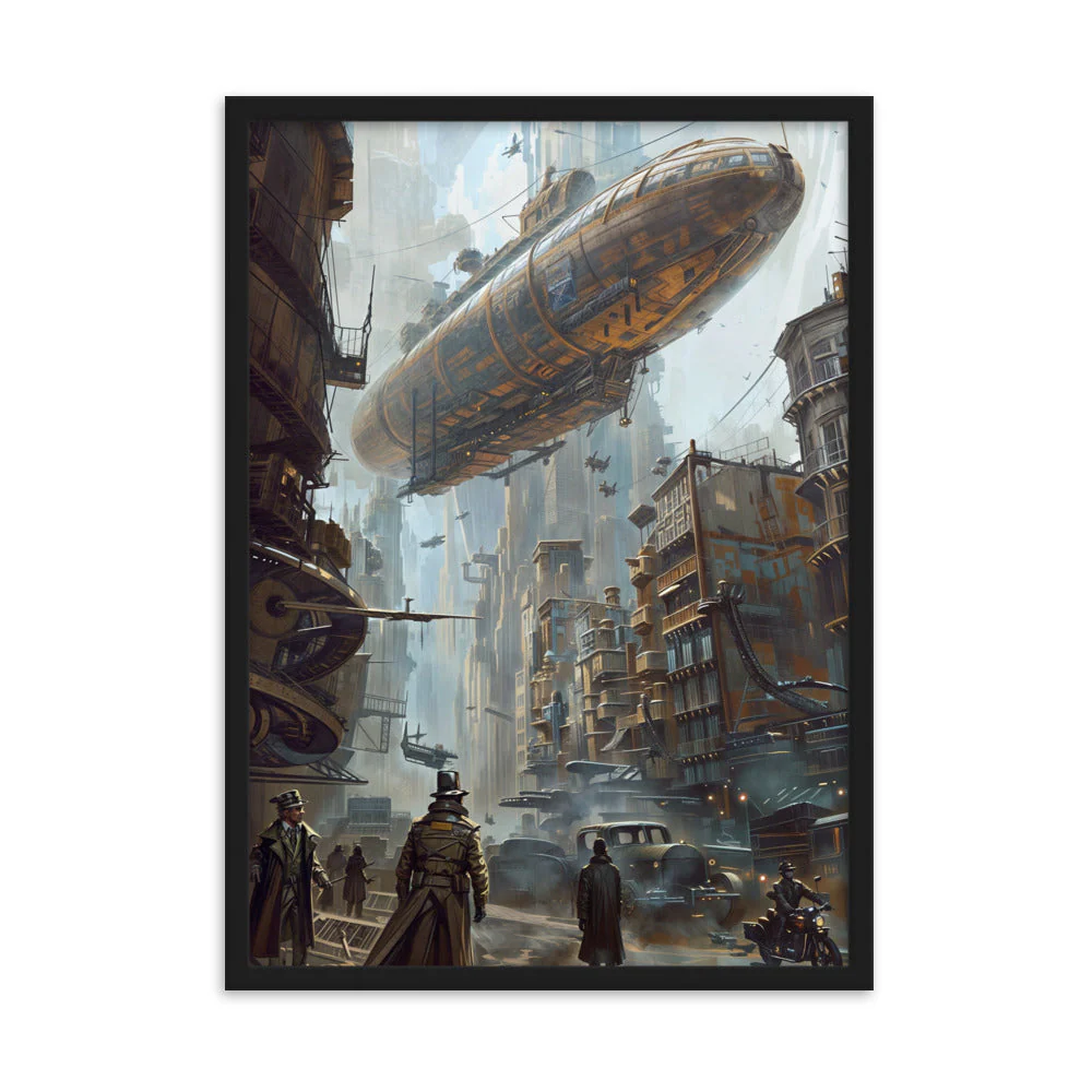 Affiche Dirigeable Steampunk — une Déco Unique et Originale - Image 5
