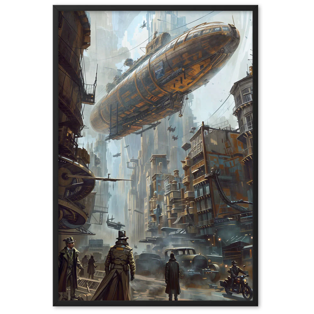 Affiche Dirigeable Steampunk — une Déco Unique et Originale - Image 6