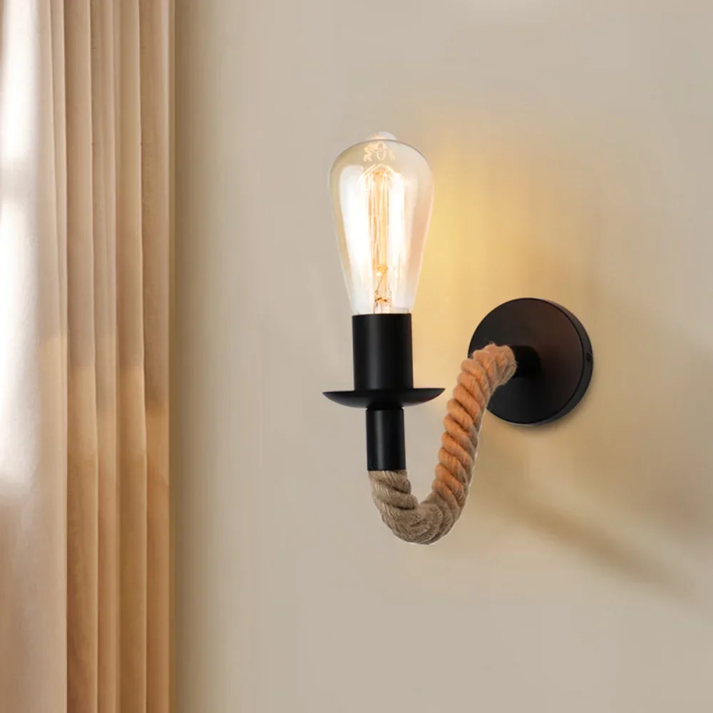 Applique Murale Corde Steampunk - Edison Rustique - Image 3