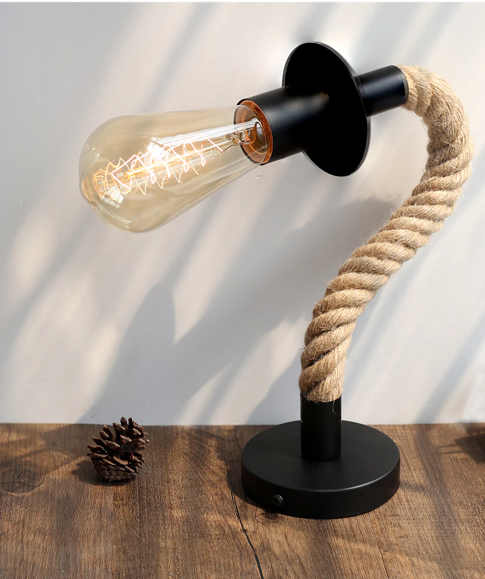 Applique Murale Corde Steampunk - Edison Rustique - Image 6