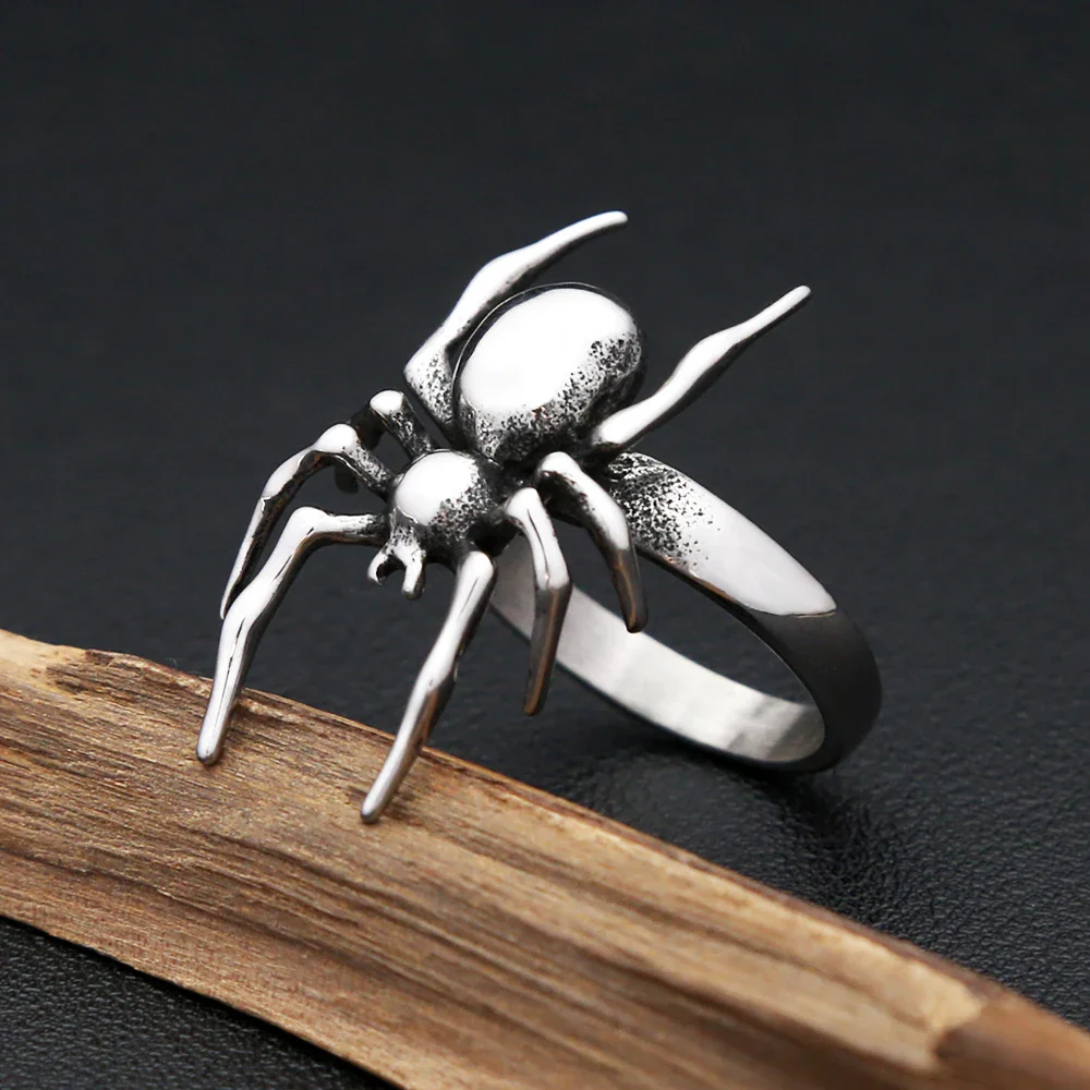 Bague Araignée Punk - Acier Gothique - Image 2
