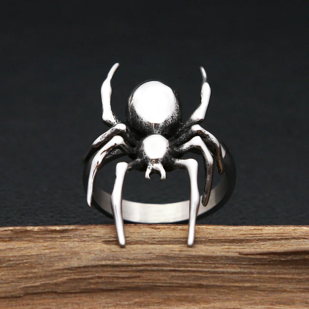 Bague Araignée Punk - Acier Gothique - Image 4