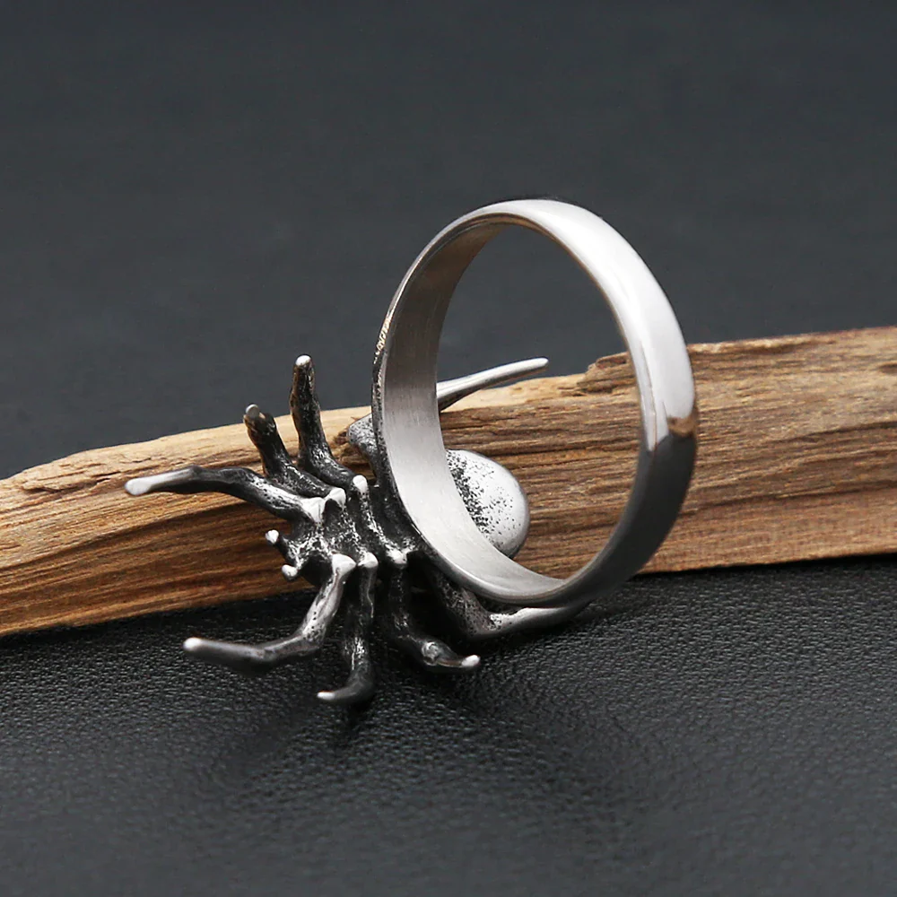 Bague Araignée Punk - Acier Gothique - Image 5