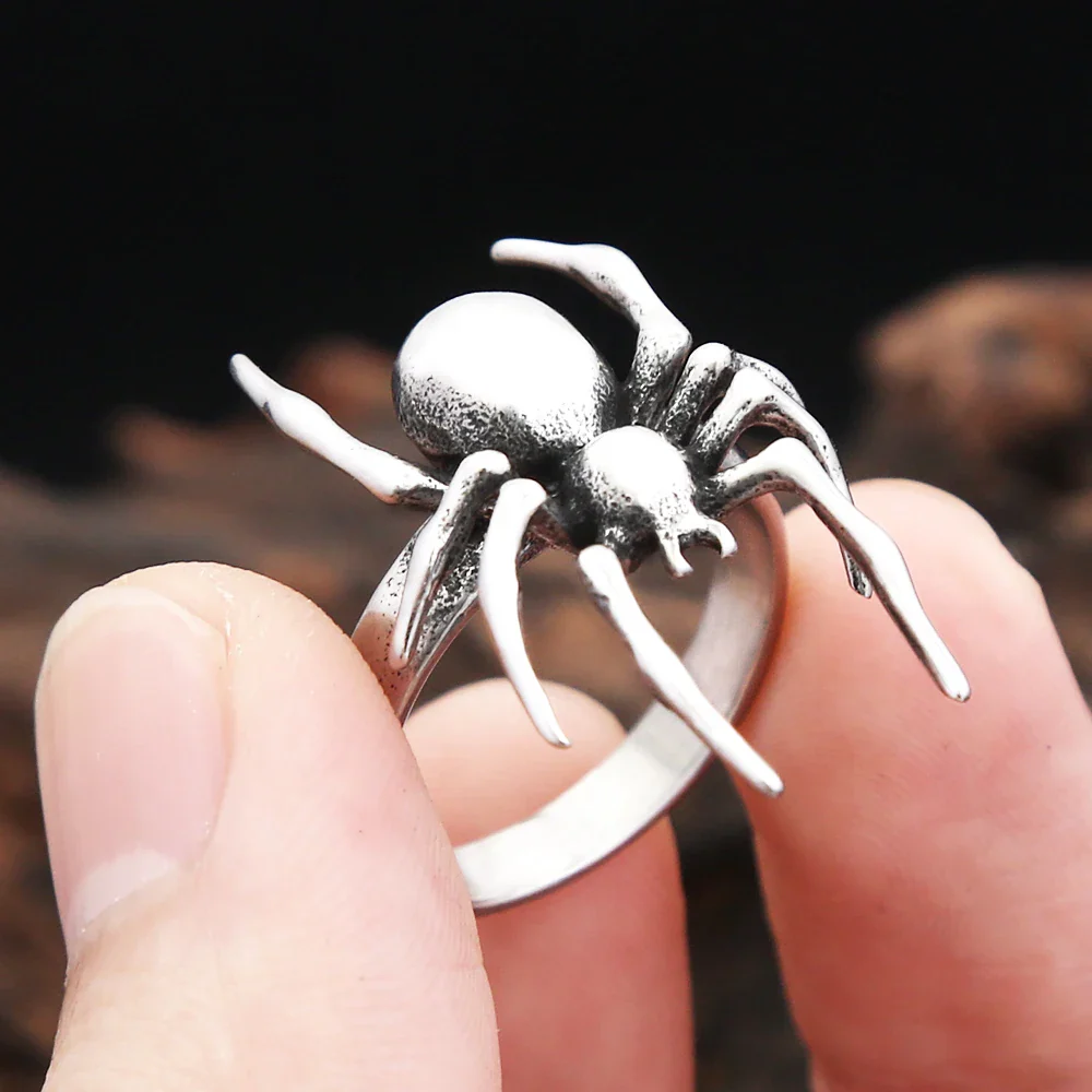 Bague Araignée Punk - Acier Gothique - Image 6