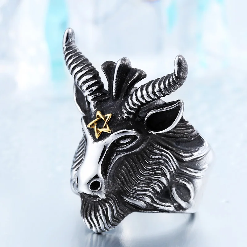 Bague Baphomet Skull - Image 2