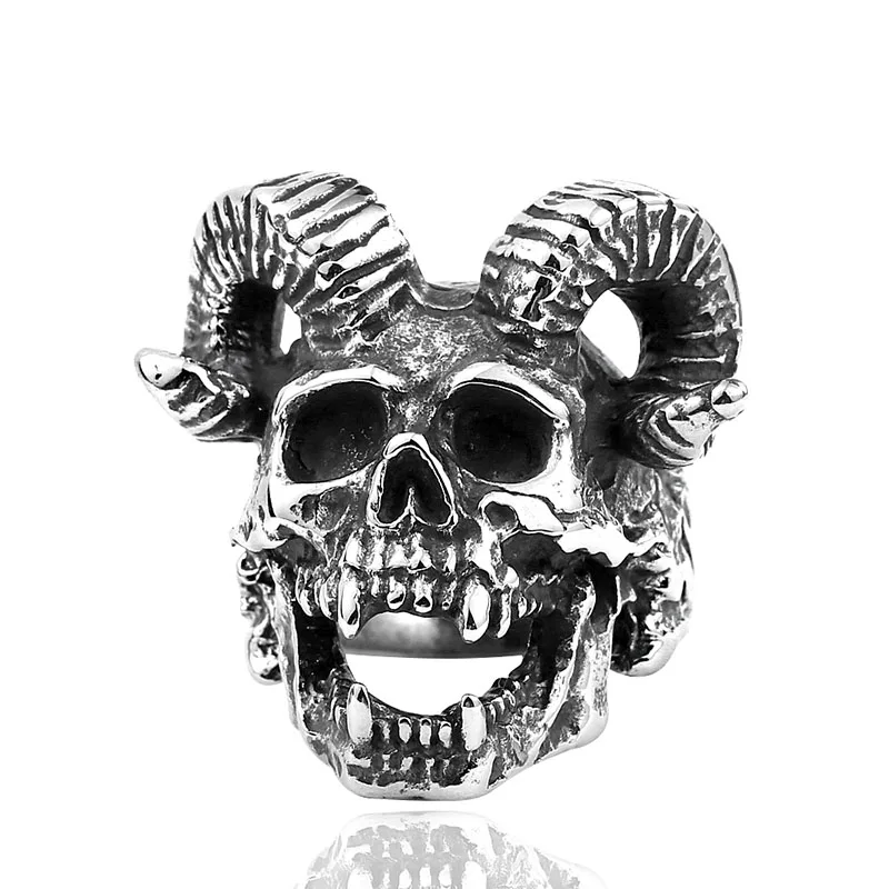 Bague Baphomet Skull - Image 3