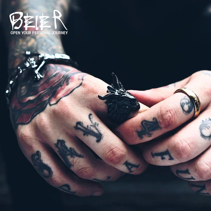Bague Baphomet Skull - Image 4