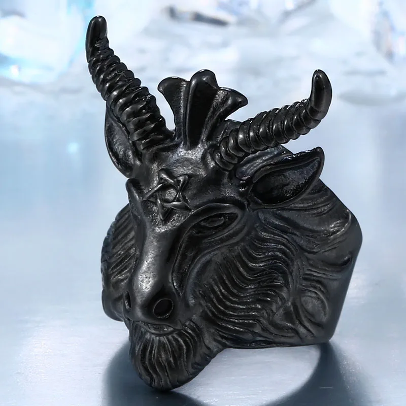 Bague Baphomet Skull - Image 7