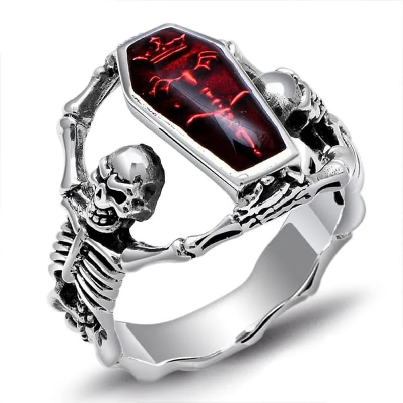 Bague Cercueil — Gothique Punk