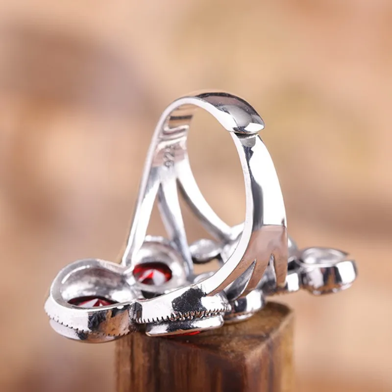 Bague Grenats d' Argent - Image 4