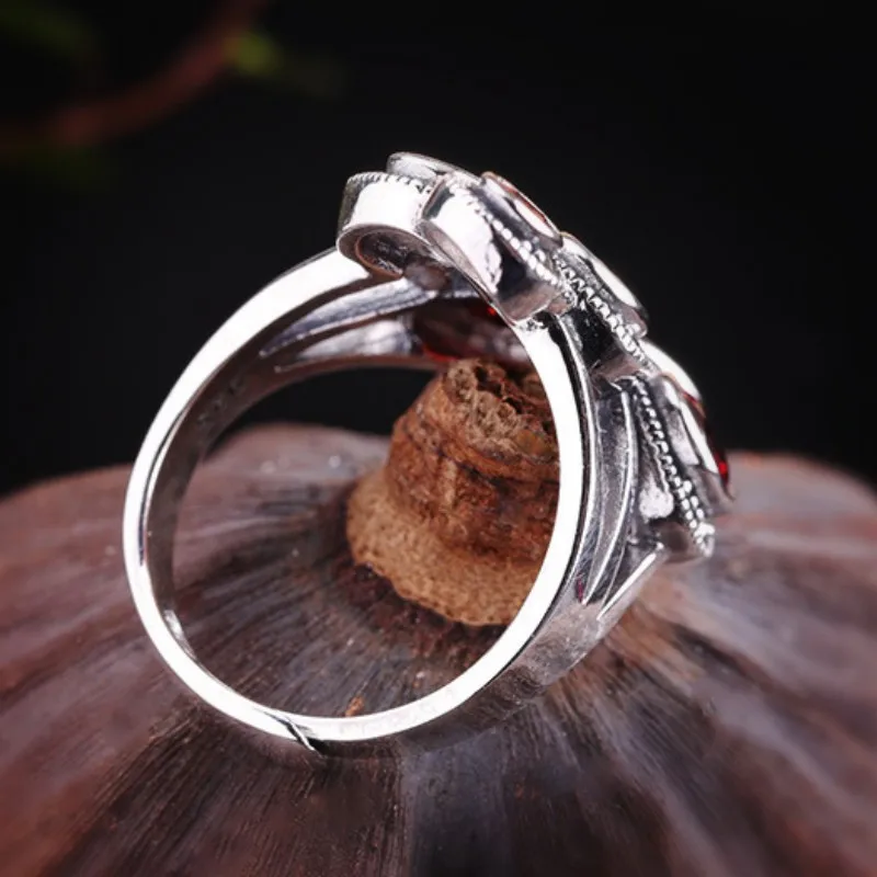 Bague Grenats d' Argent - Image 5