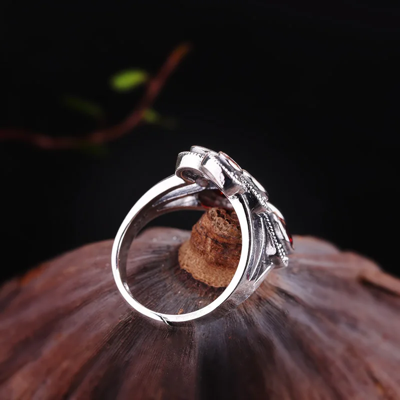 Bague Grenats d' Argent - Image 7