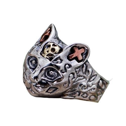 Bague Chat Argent — Steampunk Style