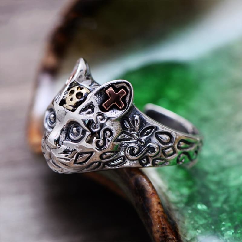 Bague Chat Argent — Steampunk Style - Image 5