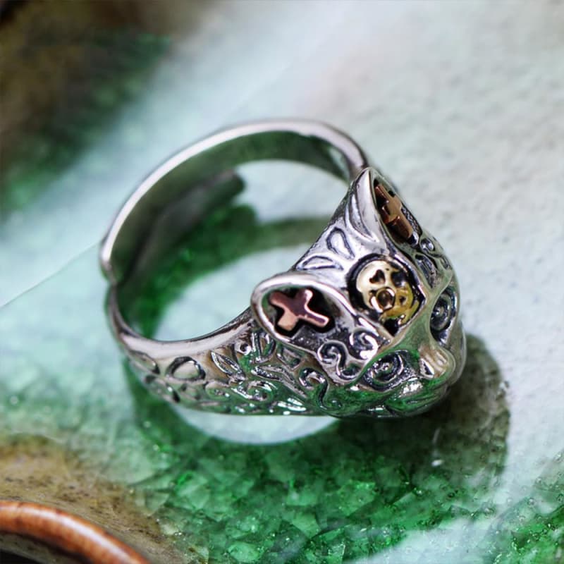 Bague Chat Argent — Steampunk Style - Image 6