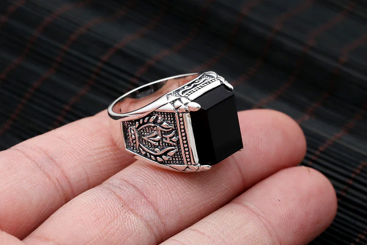 Bague Chevaliere Homme Argent — Style Vintage - Image 7