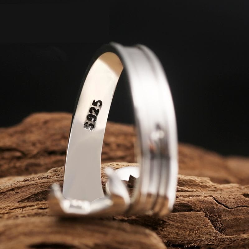 Bague Clé Plate Argent - Steampunk Style - Image 5