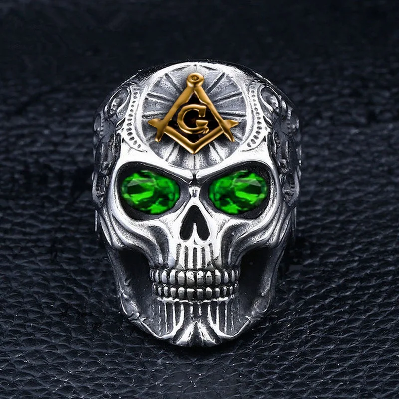 Bague Crâne Acier Inoxydable — Biker Steampunk - Image 2