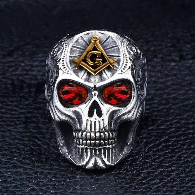 Bague Crâne Acier Inoxydable — Biker Steampunk - Image 3