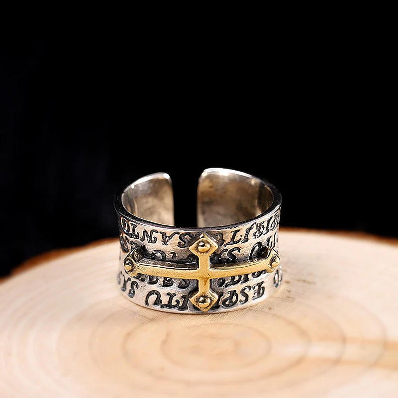 Bague Croix Argent — In Nomine Domini - Image 3