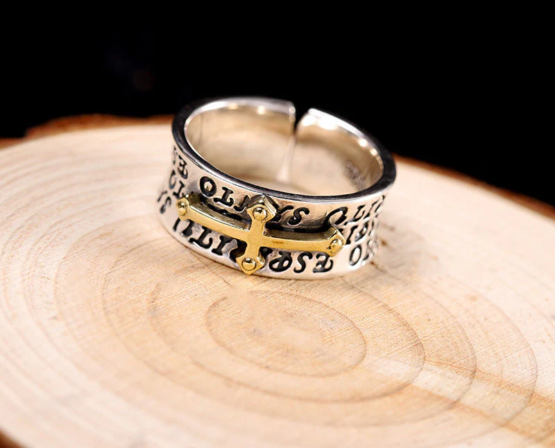 Bague Croix Argent — In Nomine Domini - Image 4
