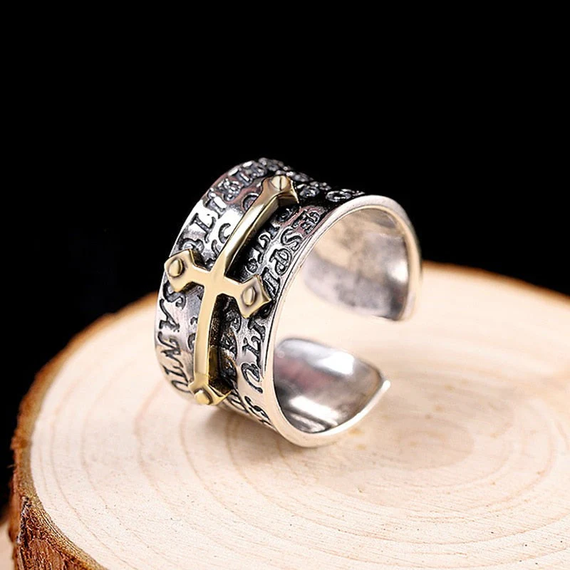 Bague Croix Argent — In Nomine Domini - Image 5