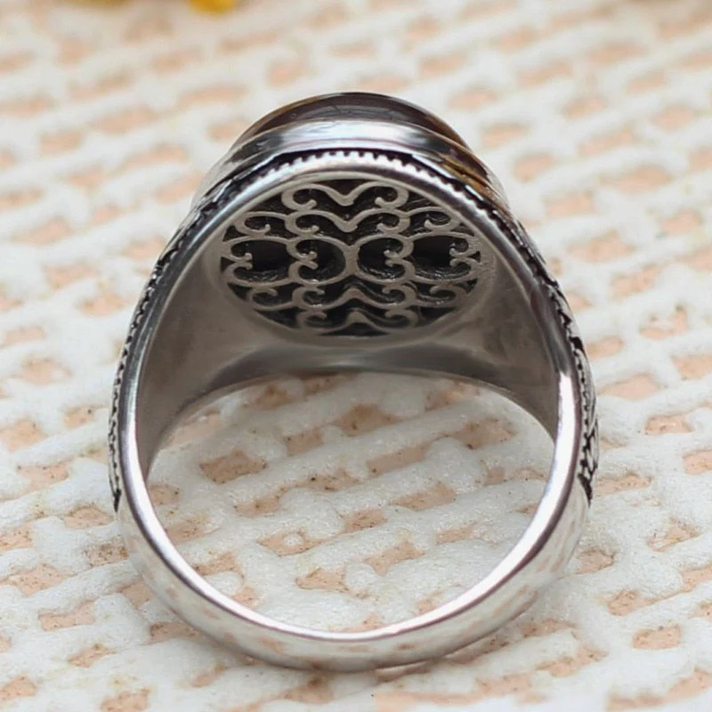 Bague Noir Homme — Pierre Noire - Image 3