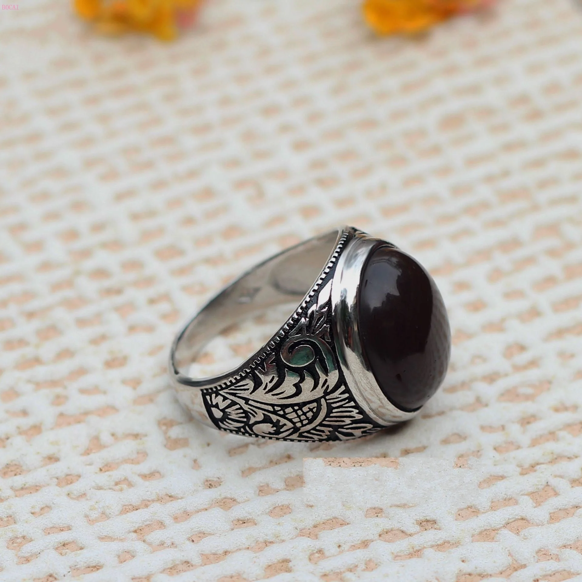 Bague Noir Homme — Pierre Noire - Image 6