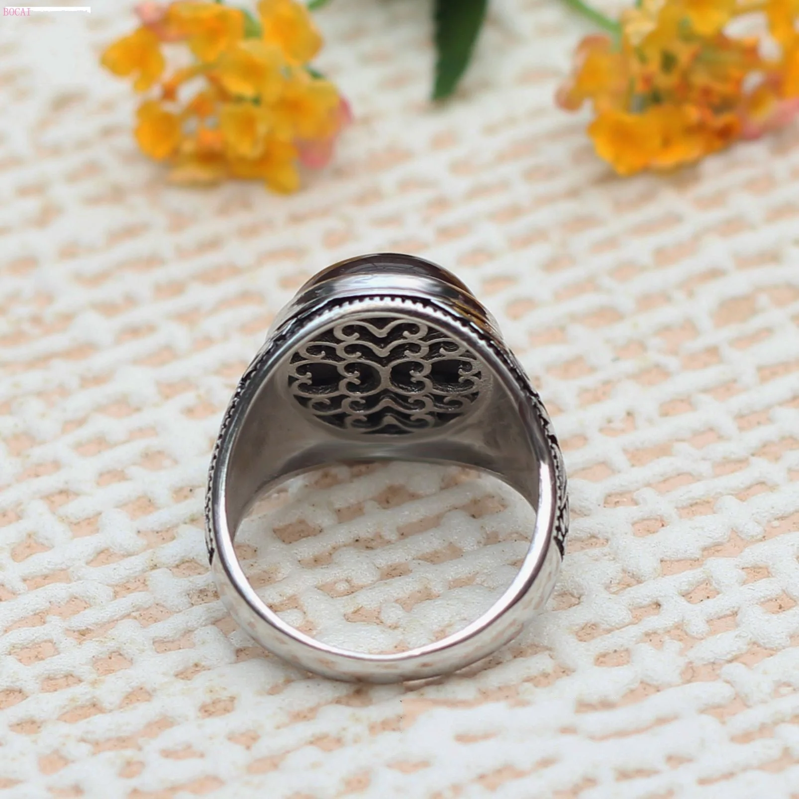 Bague Noir Homme — Pierre Noire - Image 7