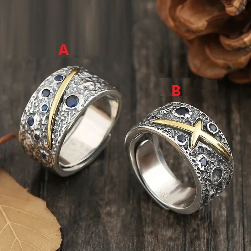Bague Homme Saphir — Ciel étoilé - Image 5