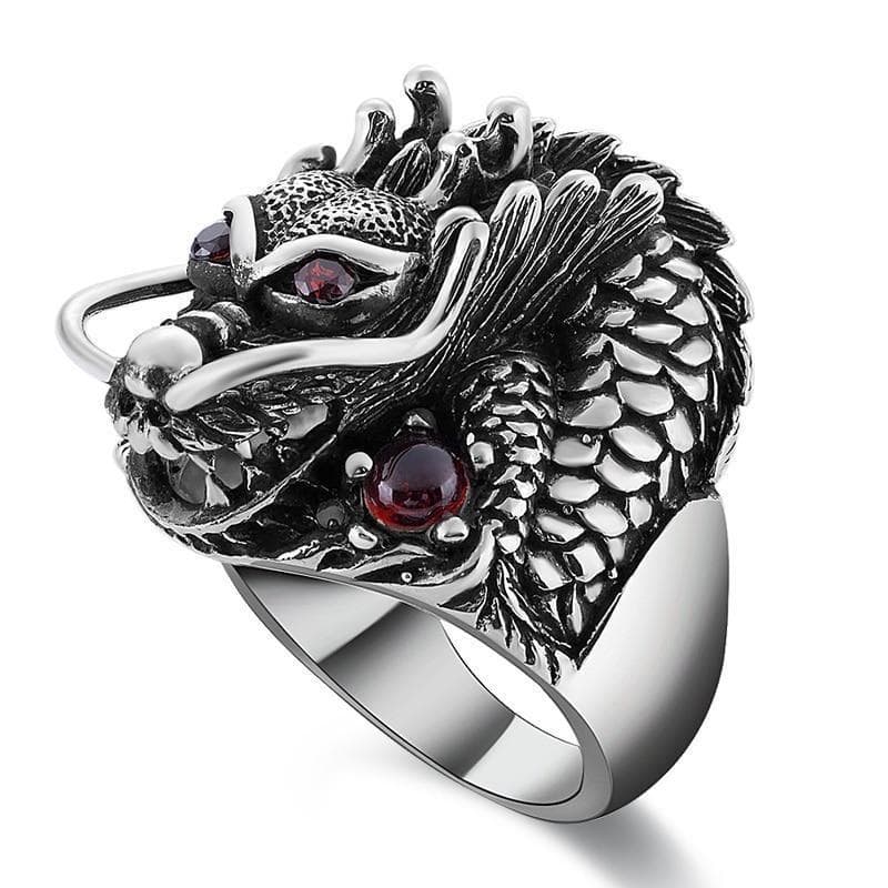 Bague Dragon Argent — Chinese Style