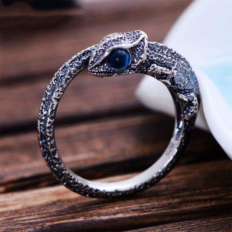 Bague Steampunk Lézard Enroulé - Image 5