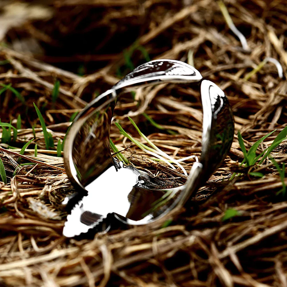 Bague Papillon Tête de Mort - Gothique Punk - Image 8