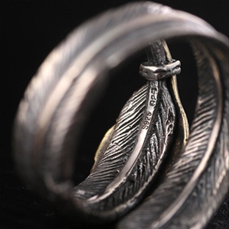 Bague Plume Argent - Image 3