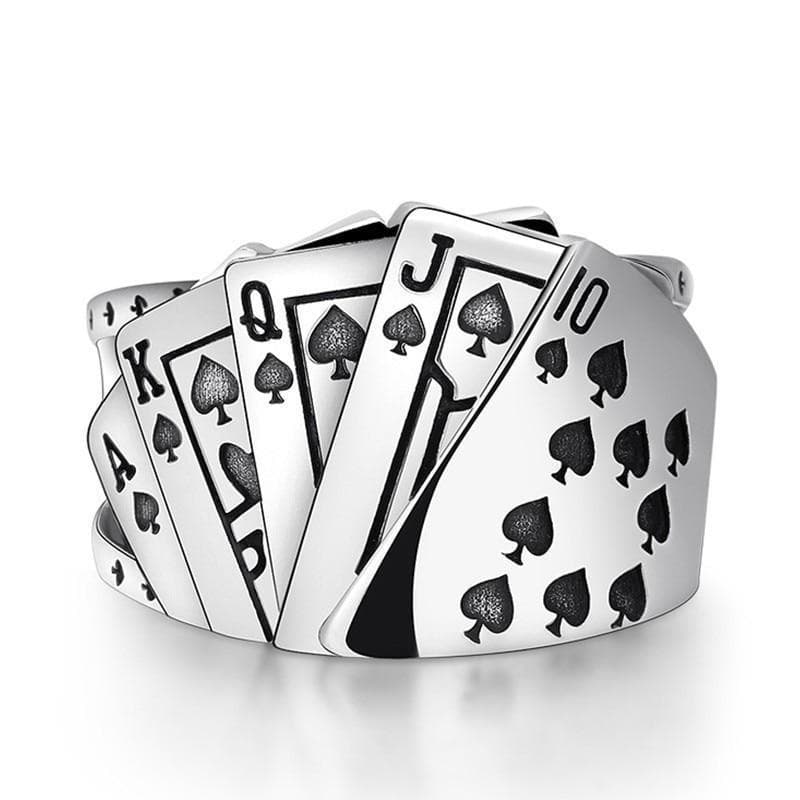 Bague Poker — Poker d' Argent