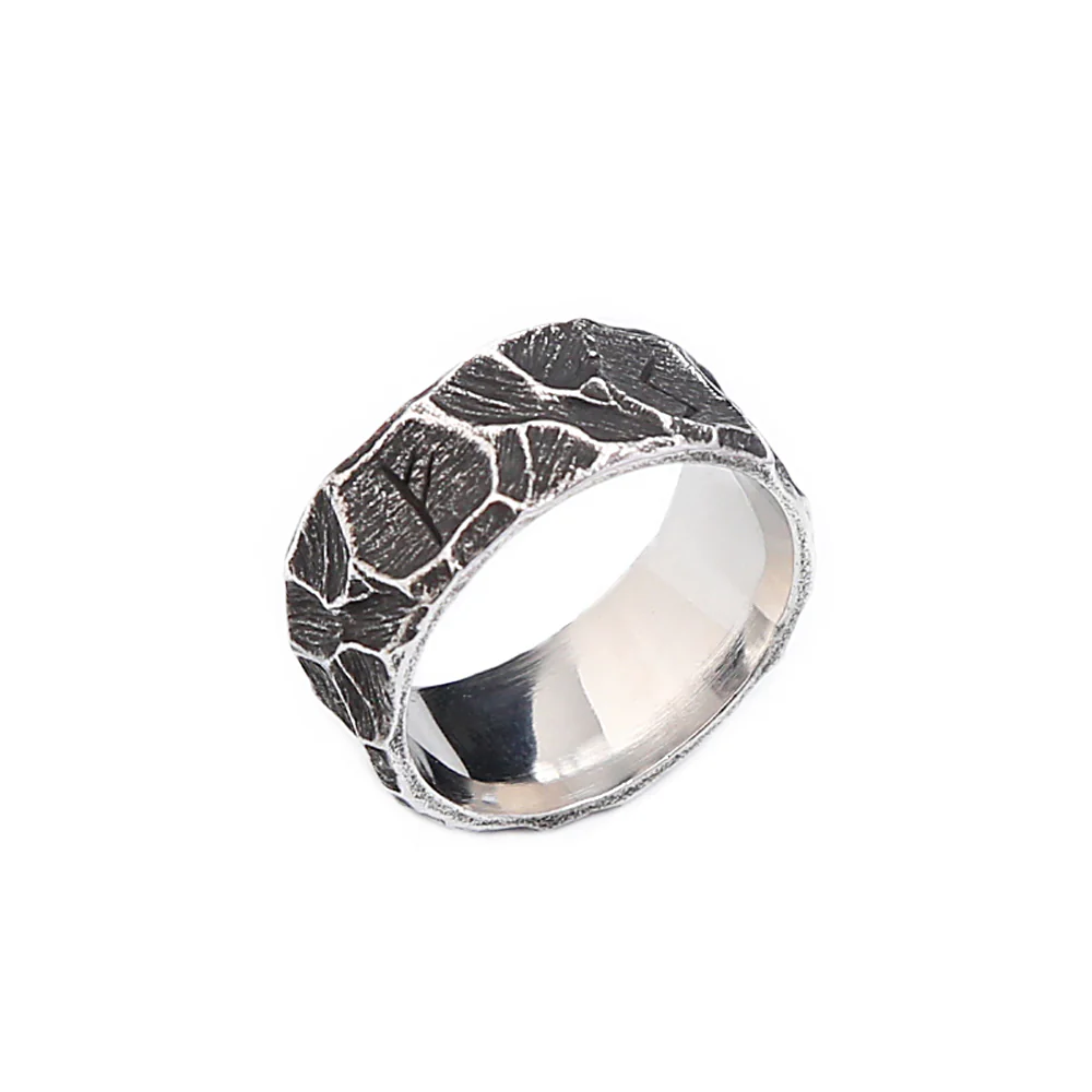 Bague Rune Noire - Acier Punk - Image 14