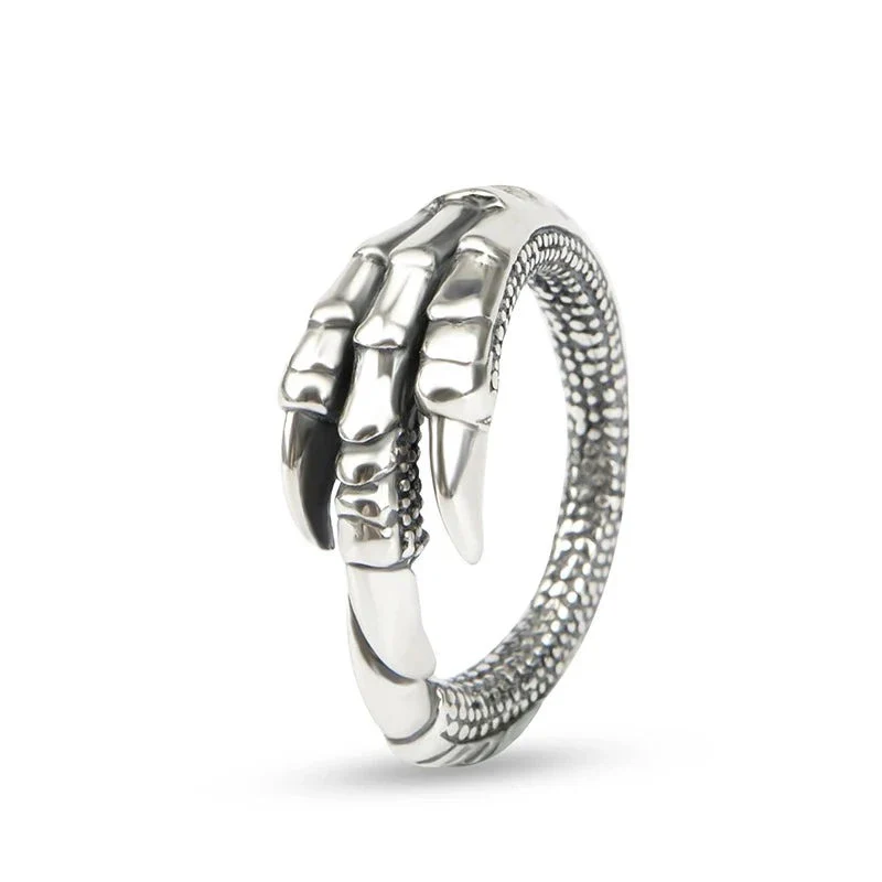 Bague Serre d' Aigle Argent — Steampunk Style