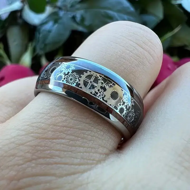Bague Steampunk Engrenages — Acier Inoxydable - Image 3