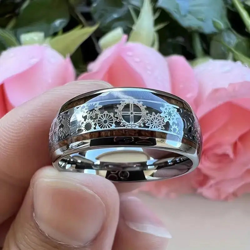 Bague Steampunk Engrenages — Acier Inoxydable - Image 5