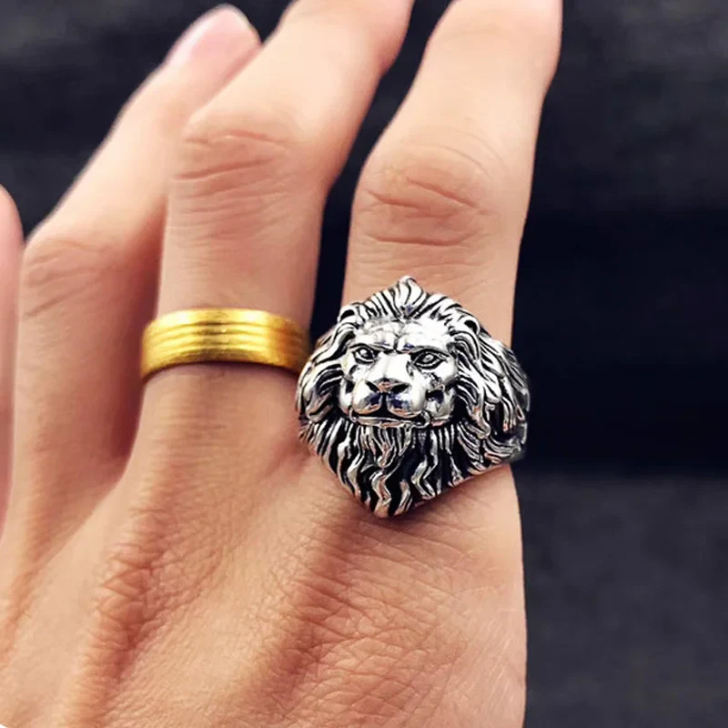 Bague Tête de Lion (Acier) - Image 5