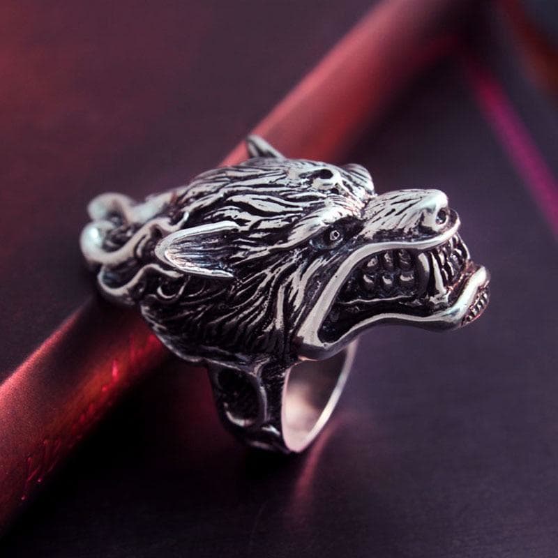 Bague Tête de Loup — Fenrir - Image 2