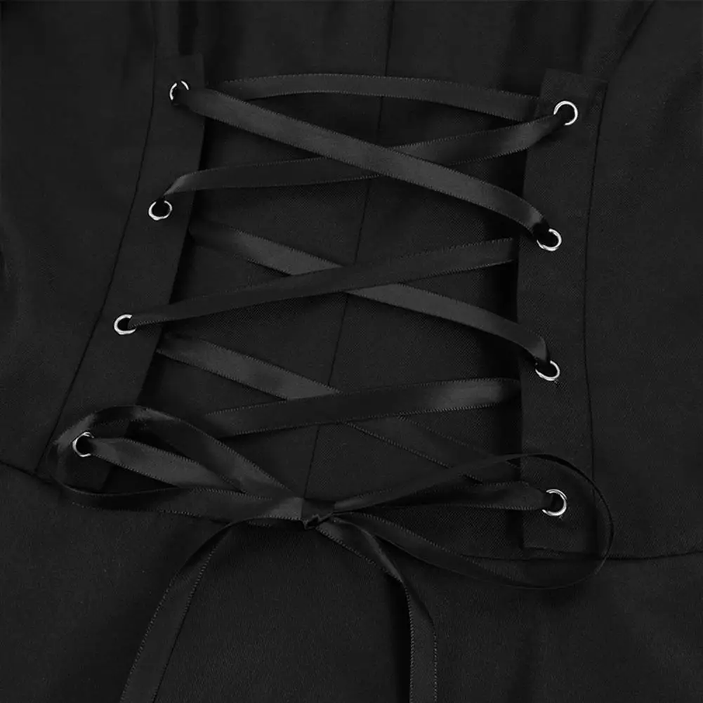 Blazer Gothique Femme à Volant Dentelle — Dos Corseté - Image 15