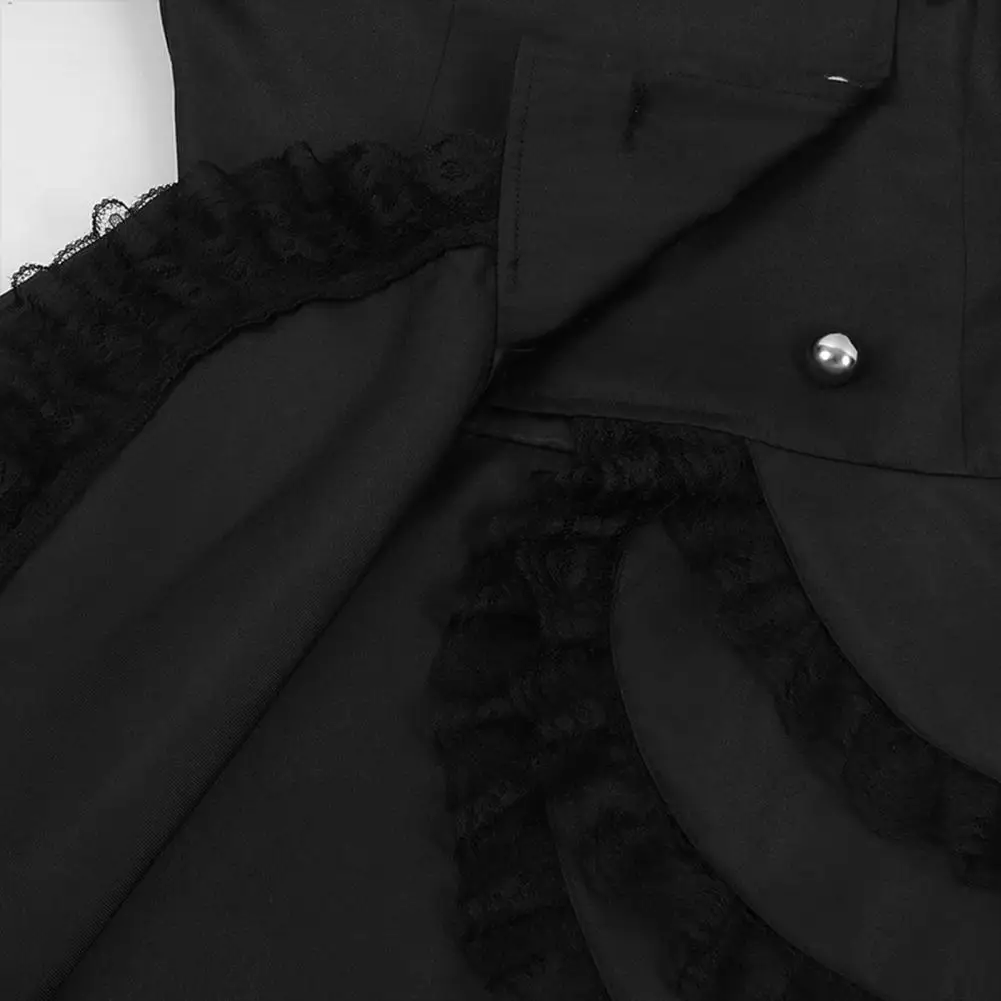 Blazer Gothique Femme à Volant Dentelle — Dos Corseté - Image 18