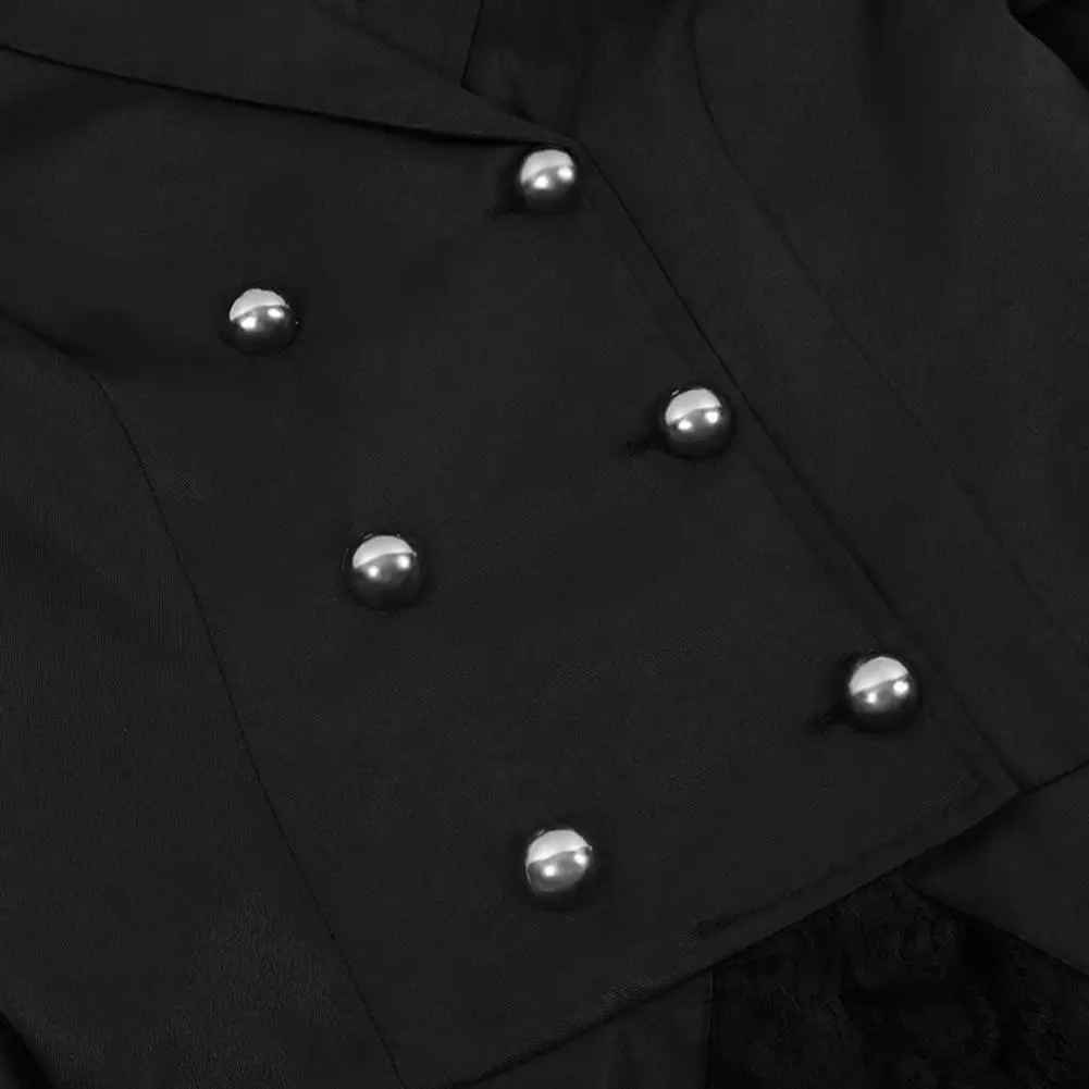 Blazer Gothique Femme à Volant Dentelle — Dos Corseté - Image 22