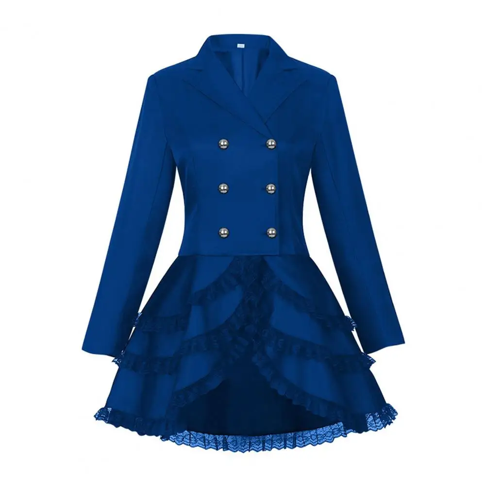 Blazer Gothique Femme à Volant Dentelle — Dos Corseté - Image 24