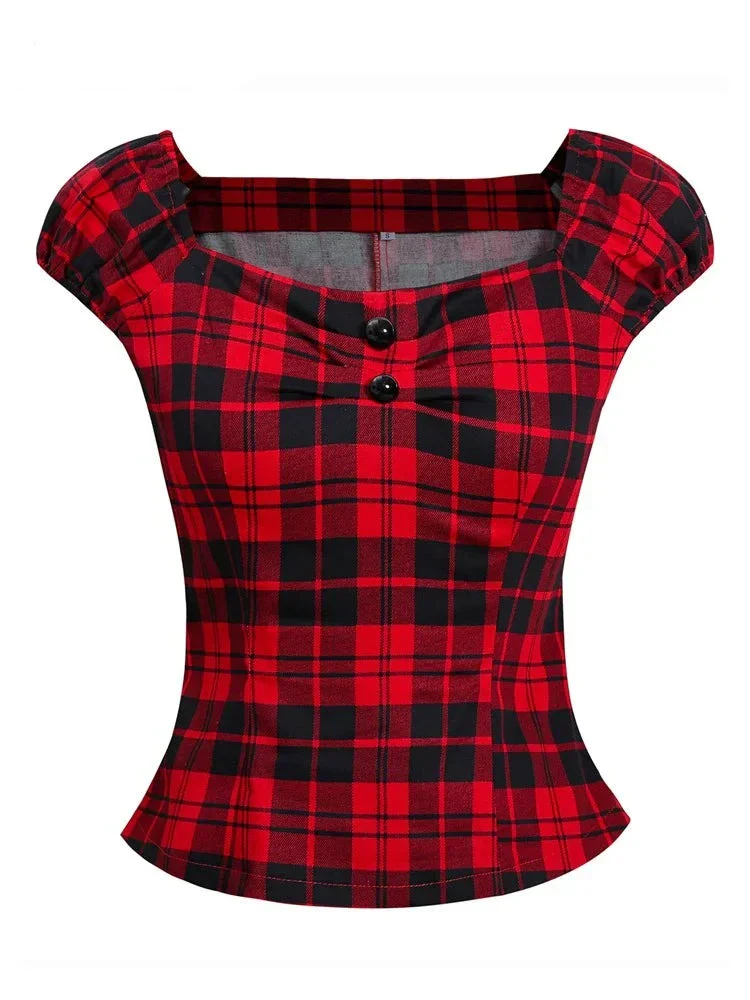 Blouse Tartan Femme — Mary Anning